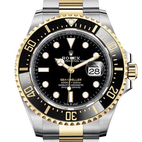 rolex oyster perpetual sea dweller in rolesor|rolex sea dweller 44mm price.